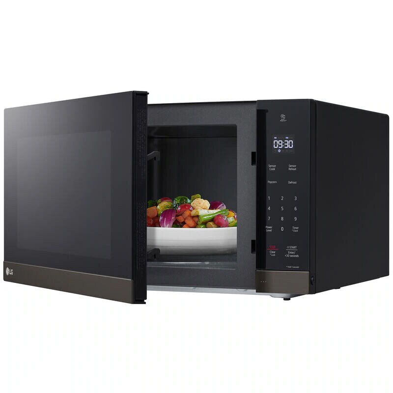 LG 24 in. 2.0 cu. ft. Countertop Microwave with 10 Power Levels & Sensor Cooking Controls - Black Stainless Steel, Black Stainless, hires