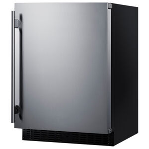 Summit 24 in. 3.1 cu. ft. Undercounter Refrigerator - Stainless Steel, , hires