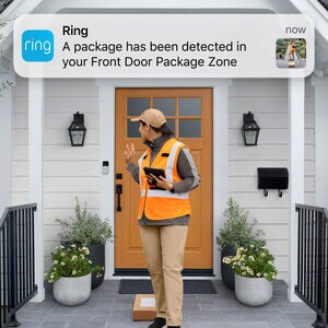 Ring Battery Doorbell Plus with Head-to-Toe View & Smart Wifi Video - Satin Nickel, , hires