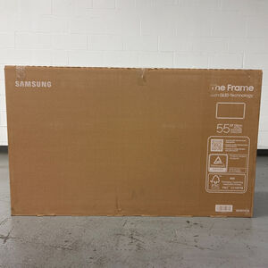 Samsung - 55" Class The Frame LS03FA QLED 4K UHD Samsung Vision AI Smart TV (Open Box Fair Condition), , hires