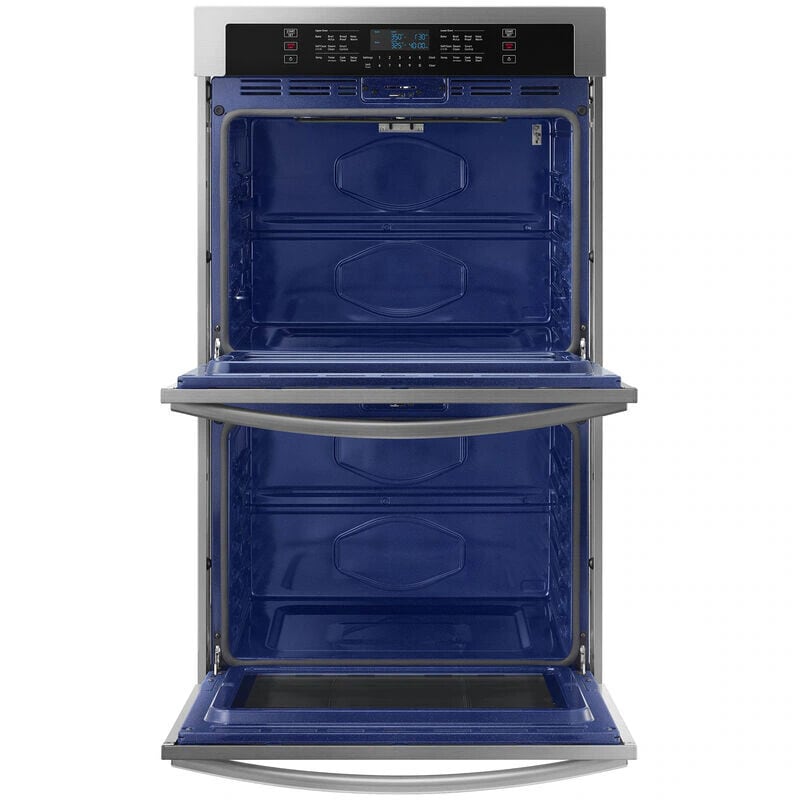 Samsung 30 in. 10.2 cu. ft. Smart Top Control Electric Double Wall Oven - Stainless Steel, Stainless Steel, hires