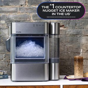 GE Profile 14 in. Smart Ice Maker with 3 lb. Ice Storage & Digital Control - Stainless Steel, , hires