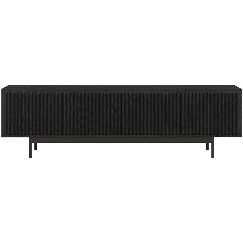 Preston & Cole Everett 70" Wide TV Stand for TVs up to 75" - Black Grain, , hires