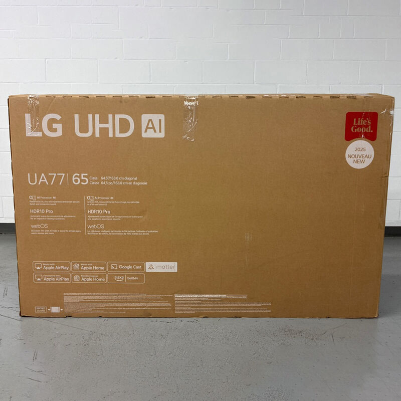 LG - 65" Class UA77 Series LED 4K UHD Smart webOS TV (Open Box Good Condition), , hires