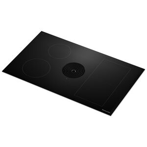 KitchenAid 36 in. 4-Burner Induction Cooktop with Bridge XL Even-Heat Zone, Downdraft, Simmer & Power Burner - Black, , hires