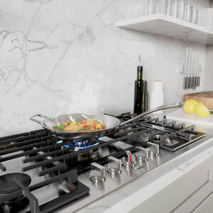 Bosch 800 Series 36 in. 5-Burner Natural Gas Cooktop with Simmer Burner & Power Burner - Stainless Steel, , hires