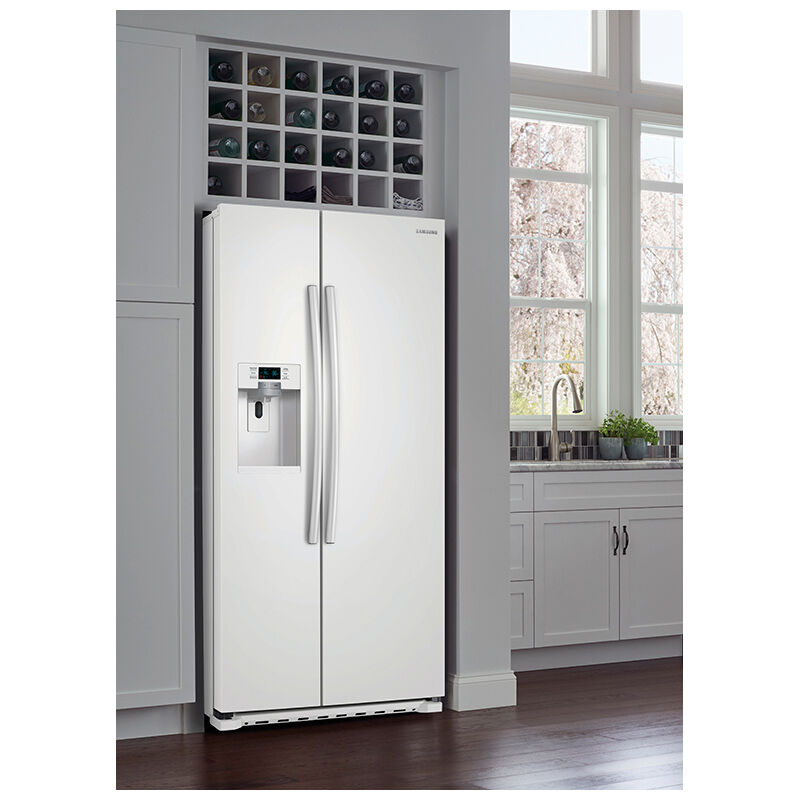 Samsung 36" 22.3 Cu. Ft. Side-by-Side Refrigerator - White, , hires