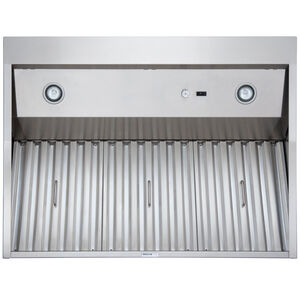 Broan EPD61 Series 48 in. Ducted Canopy Pro Style Style Range Hood with 1290 CFM, 3 Fan Speeds & 2 Halogen Lights - Stainless Steel, , hires