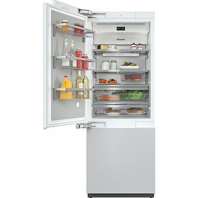 Miele 30 in. Built-In 16.0 cu. ft. Smart Bottom Freezer Refrigerator - Custom Panel Ready | KF2812VI