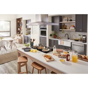 KitchenAid 36 in. Convertible Chimney Style Range Hood with 585 CFM, 3 Fan Speeds , 4 LED & 2 Halogen Lights - Stainless Steel, Stainless Steel, hires