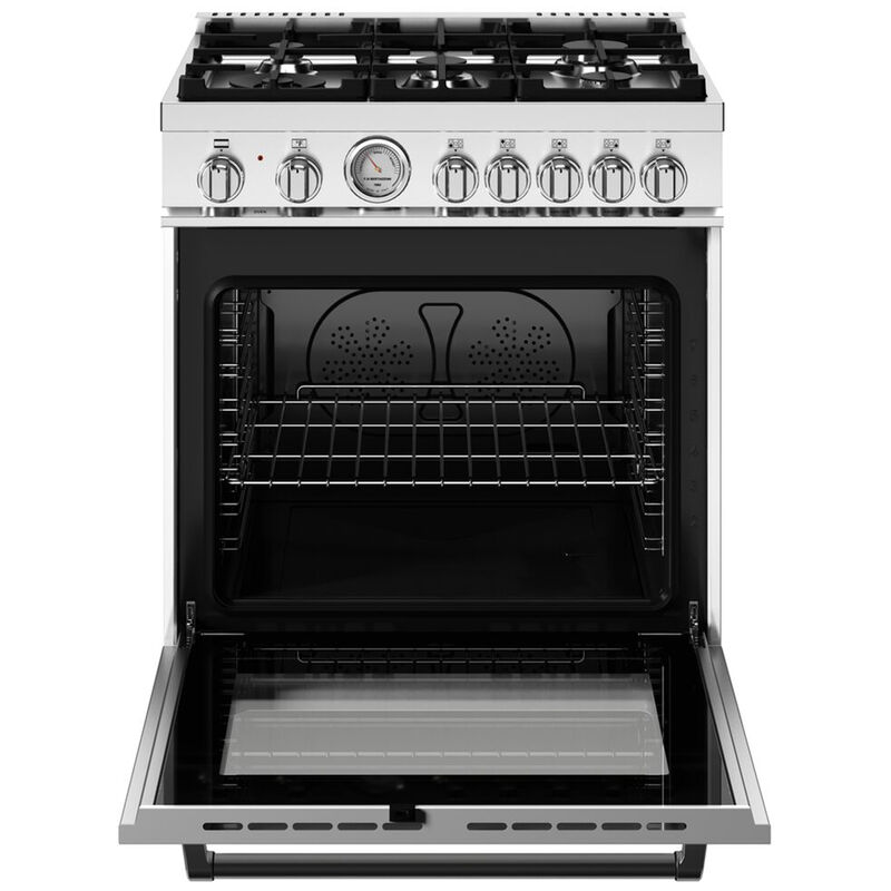 Bertazzoni Master Series 30 in. 4.7 cu. ft. Convection Oven Freestanding LP Gas Dual Fuel Range with 5 Sealed Burners - Matte White, , hires