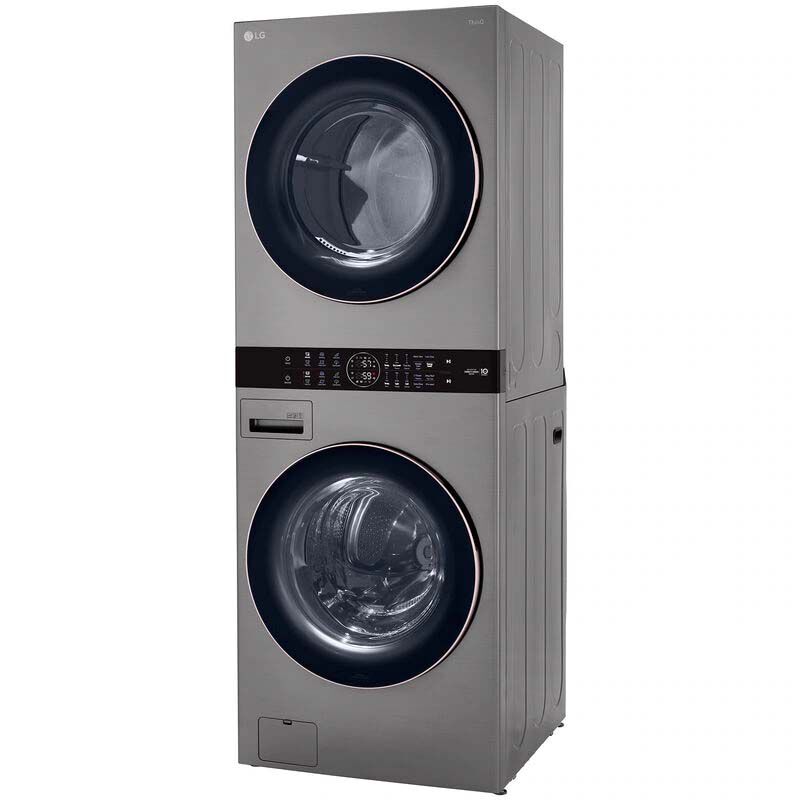 LG 27 in. WashTower with 4.5 cu. ft. Washer with 6 Wash Programs & 7.4 cu. ft. Electric Dryer with 6 Dryer Programs, Sensor Dry & Wrinkle Care - Graphite Steel, Graphite Steel, hires