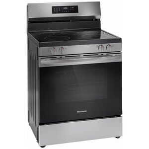 Frigidaire 30 in. 5.3 cu. ft. Air Fry Standard Convection Electric Range with Smoothtop Burners - Stainless Steel, , hires