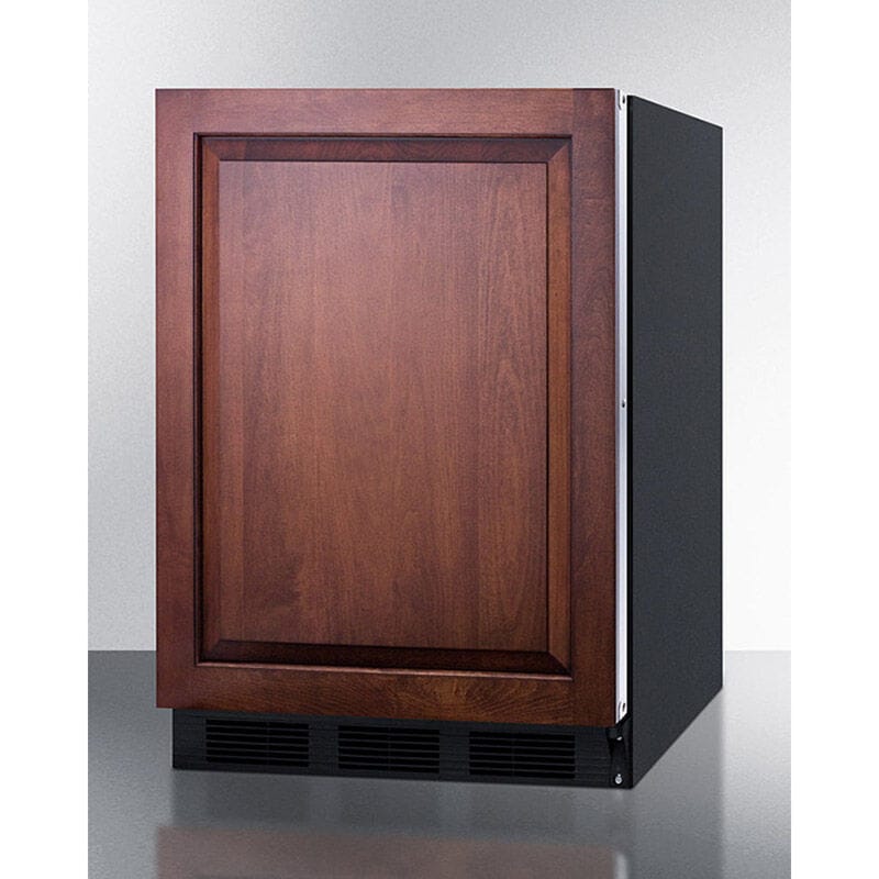 Summit 24 in. 5.5 cu. ft. ADA Complaint Undercounter Refrigerator - Custom Panel Ready with Black Cabinet, , hires