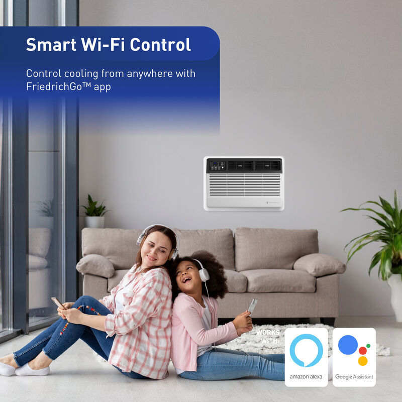 Friedrich Uni-Fit Series 12,000 BTU 115V Smart Through-the-Wall Air Conditioner with 3 Fan Speeds, Remote Control - White, , hires