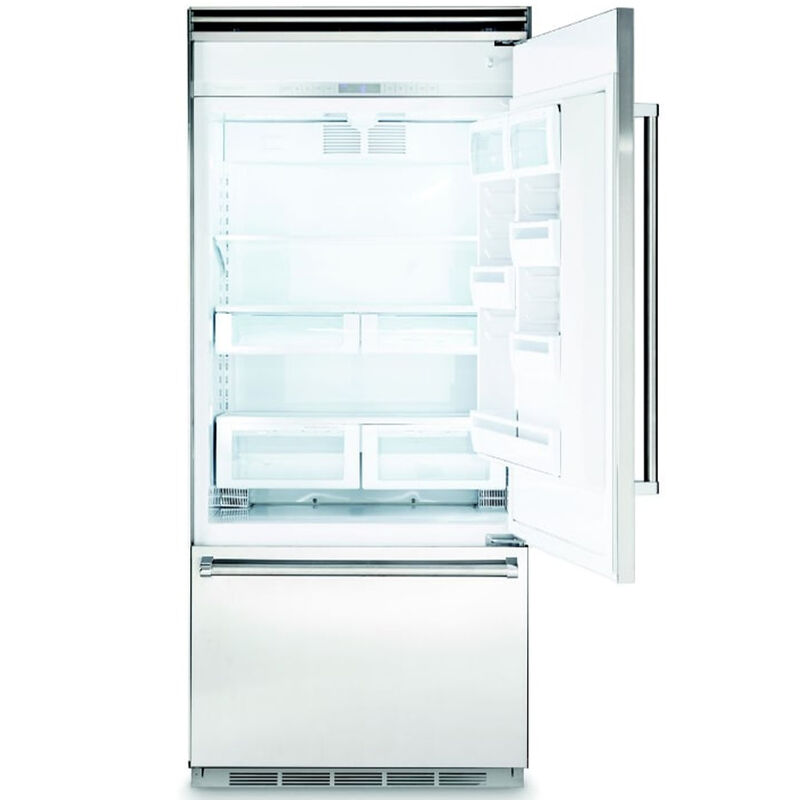 Viking 5 Series 36 in. Built-In 20.4 cu. ft. Counter Depth Bottom Freezer Refrigerator - Stainless Steel, , hires