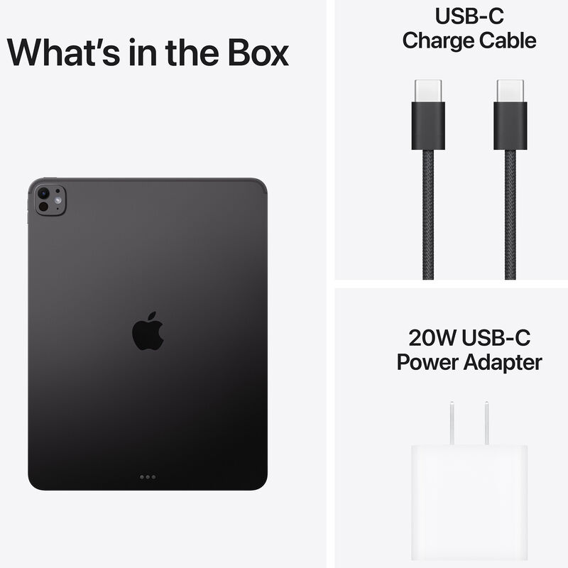 Apple 13 in. iPad Pro (2025 Release) with Wifi-Only, M5, 1 TB Storage, Apple Intelligence & 10Hrs. of Battery Life - Space Black, , hires