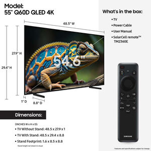 Samsung - 55" Class Q60D Series QLED 4K UHD Smart Tizen TV, , hires