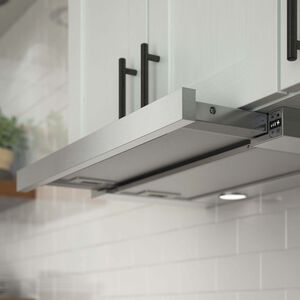 Bosch 500 Series 24 in. Convertible Slide-Out Style Range Hood with 400 CFM, 4 Fan Speeds & 2 LED Lights - Stainless Steel, , hires