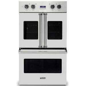 Viking 7 Series 30" 9.4 Cu. Ft. Electric Double French Door Wall Oven with True European Convection & Self Clean - Stainless Steel, , hires