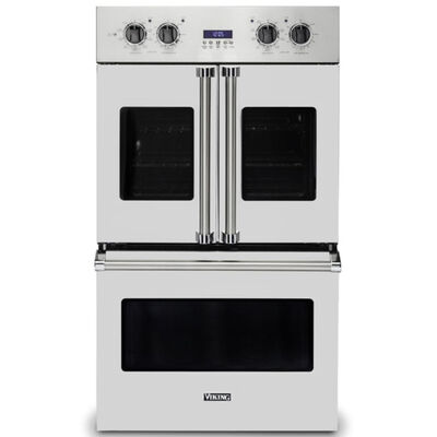 Viking 7 Series 30" 9.4 Cu. Ft. Electric Double French Door Wall Oven with True European Convection & Self Clean - Stainless Steel | VDOF7301SS