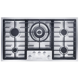 Miele 36 in. Liquid Propane Gas Cooktop with 5 Sealed Burners - Stainless Steel, , hires