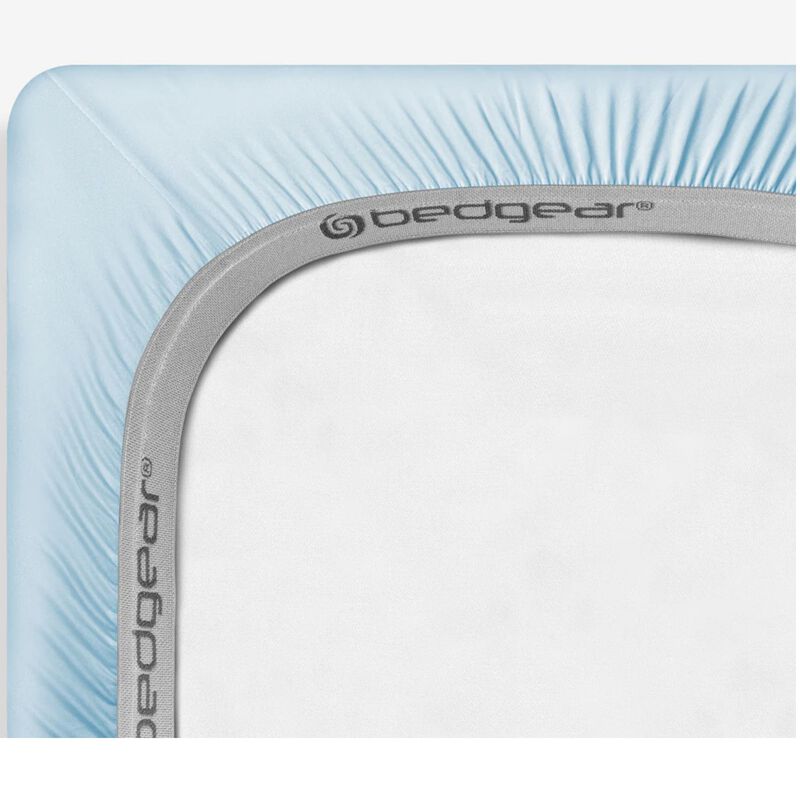 BEDGEAR Dri-Tec Performance Crib Size Fitted Sheet - Baby Blue, , hires
