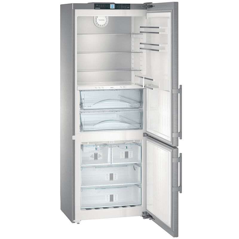 Liebherr 30 in. 15.0 cu. ft. Counter Depth Bottom Freezer Refrigerator - Stainless Steel, , hires