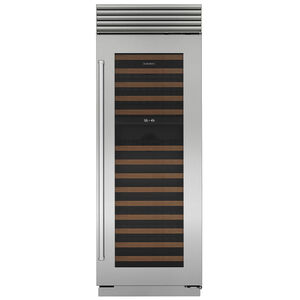 Sub-Zero 30 in. Full-Size Built-In Smart Wine Cooler with 146 Bottle Capacity, Dual Temperature Zones & Digital Control - Stainless Steel, , hires