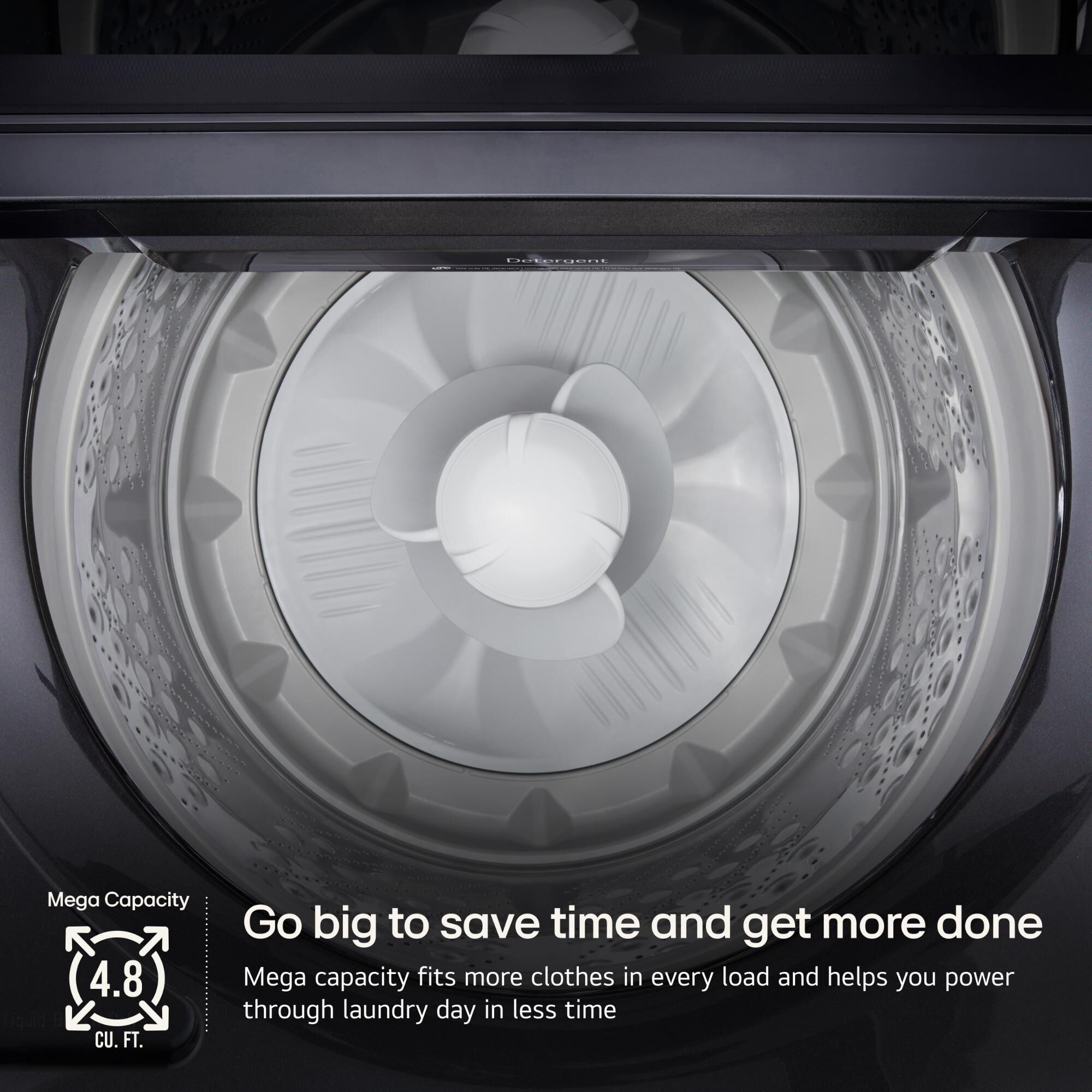 LG 27 in. 4.8 cu. ft. Smart Top Load Washer with 4-Way Agitator