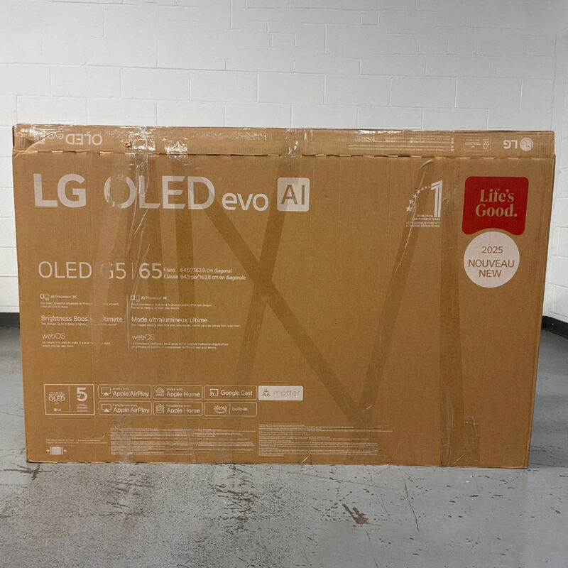 LG - 65" Class G5 Series OLED evo 4K UHD Smart webOS TV (Open Box Good Condition), , hires