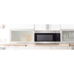 Sharp 30 in. 1.7 cu. ft. 1000W Over-the-Range Microwave with 300 CFM & Sensor Cooking - Stainless Steel, , hires