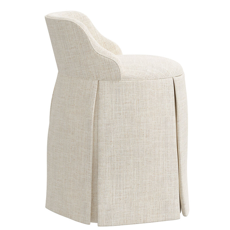 Skyline Furniture Skirted Vanity Chair, How Tall Should A Vanity Stool Be