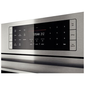 Bosch Benchmark Series 30" 1.4 Cu. Ft. Electric Wall Oven with True European Convection & Steam Clean - Stainless Steel, , hires