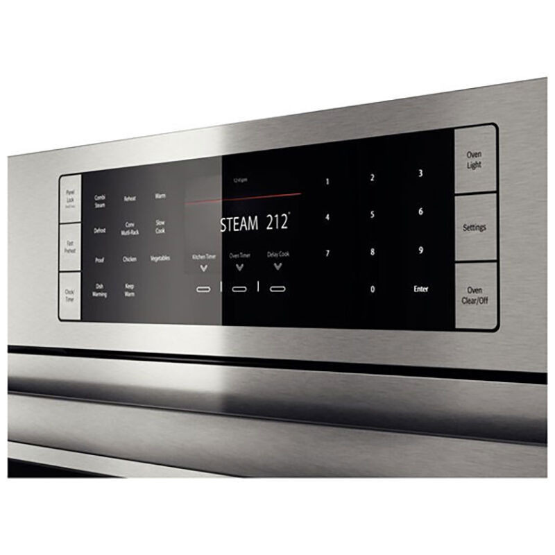 Bosch Benchmark Series 30" 1.4 Cu. Ft. Electric Wall Oven with True European Convection & Steam Clean - Stainless Steel, , hires