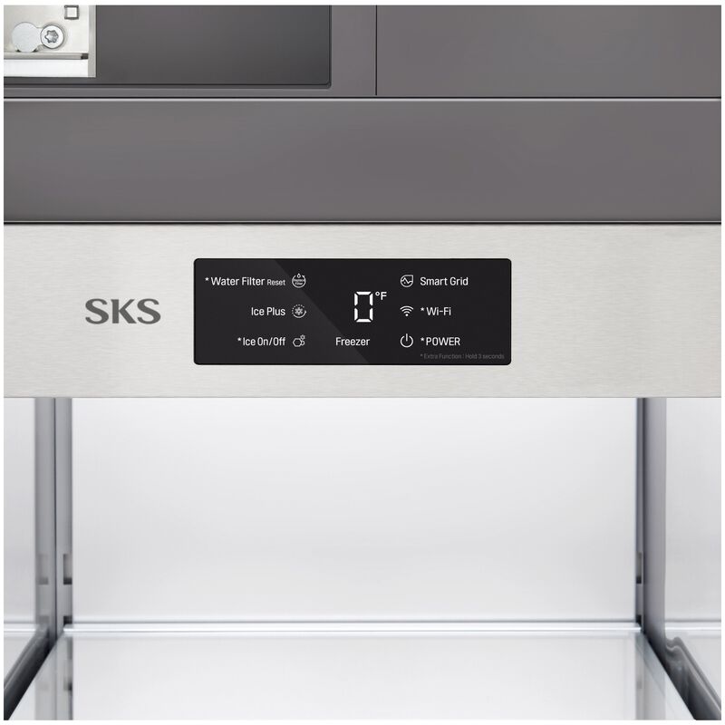 SKS 18 in. 9.6 cu. ft. Built-in Smart Triple-Drawers Upright Freezer with Ice-Maker & Adjustable Shelves - Custom Panel Ready, , hires