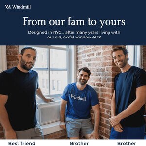 Windmill WhisperTech 8,000 BTU 115V Smart Energy Star Window Air Conditioner with Inverter, 3 Fan Speeds, Sleep Mode & Remote Control - White, , hires