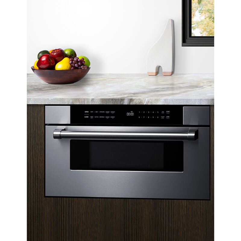 Summit 30 in. 1.2 cu. ft. 1000W Drawer Microwave with Sensor