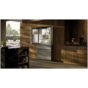 Liebherr Plus Series 36 in. 19.0 cu. ft. Smart Counter Depth 4-Door French Door Refrigerator with Ice & Water Dispenser - Stainless Steel, , hires