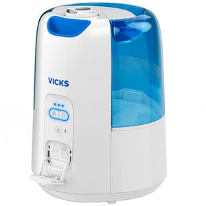 Vicks Cool & Warm Mist Humidifier with 3 Speed Settings & Removable Tank - White, , hires