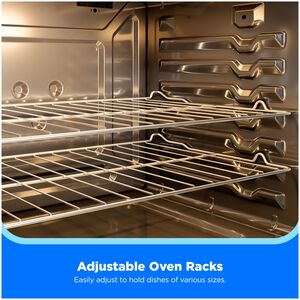 Midea 30 in. 6.3 cu. ft. Electric Range with Radiant Burners - Stainless Steel, , hires