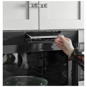 Cafe 30 in. 2.1 cu. ft. 1000W Over-the-Range Microwave with 400 CFM & Sensor Cooking - Stainless Steel, , hires