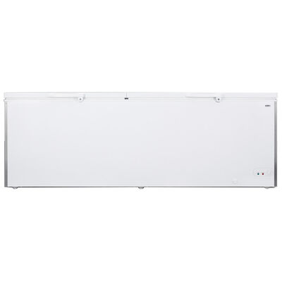 Summit Commercial Series 91 in. 26.7 cu. ft. Chest Freezer with Knob Control - White | SCFM252WH