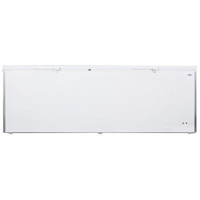 Summit Commercial Series 91 in. 26.7 cu. ft. Chest Freezer with Knob Control - White | SCFM252WH