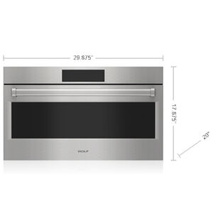 Wolf E Series 30 in. 1.6 cu. ft. 900W Built-In Microwave with Sensor Cooking - Stainless Steel, , hires