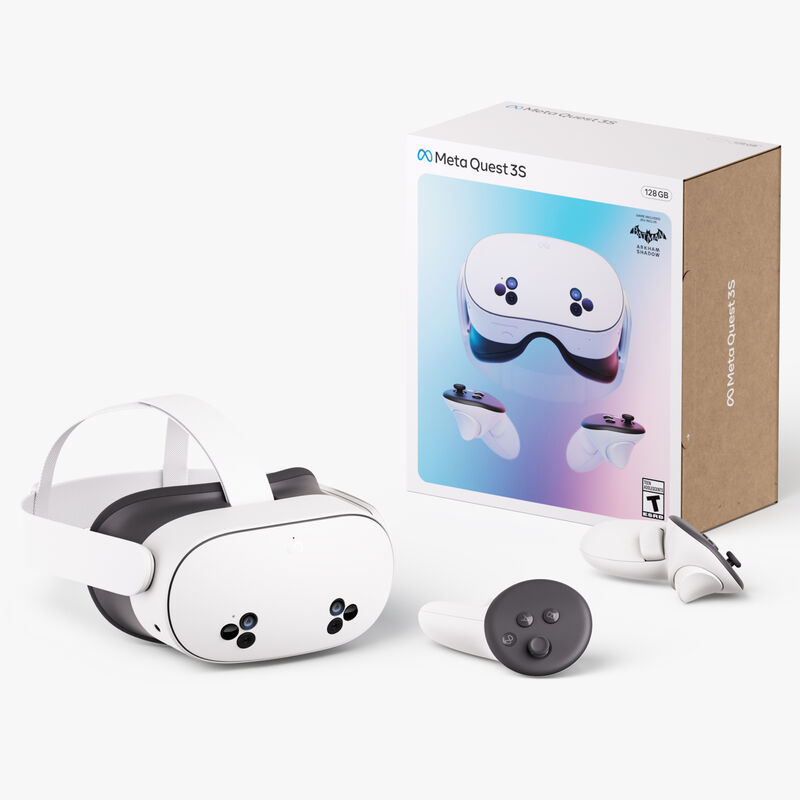 Meta Quest 3s 128GB Virtual Reality Headset - Batman: Arkham Shadow & a 3-month Trial of Meta Quest+ Included - White, , hires