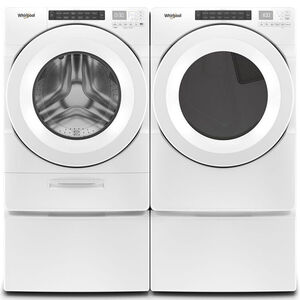 Whirlpool 27 in. 7.4 cu. ft. Stackable Long Vent Gas Dryer with Intuitive Controls, Sanitize Cycle & Sensor Dry - White, , hires