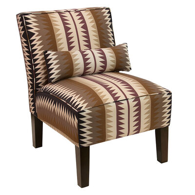 Skyline Furniture Armless Chair in Linen Fabric - Mesa Raisin Oga | 5705MSRSNOGA