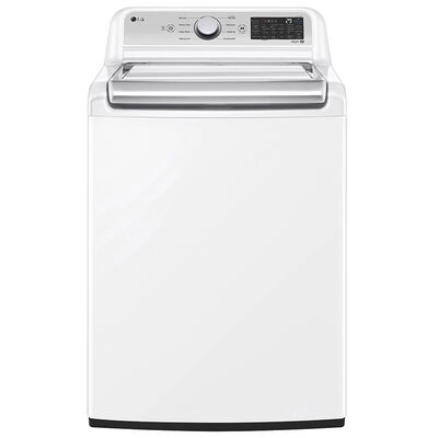 LG 27 in. 5.5 cu. ft. Smart Top Load Washer with TurboWash3D Technology - White | WT7400CW