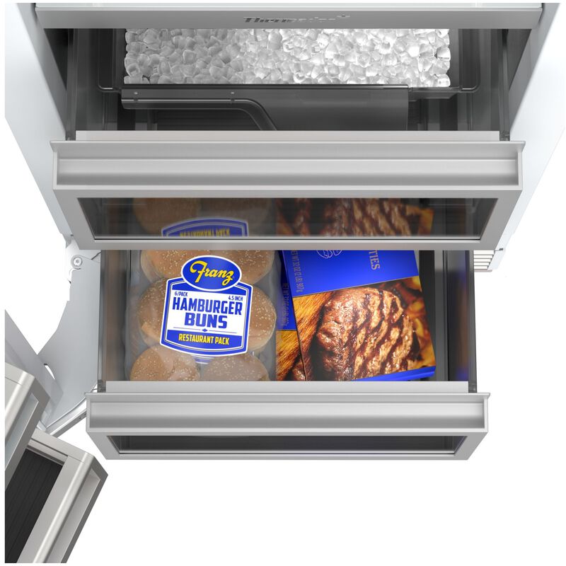 Thermador Freedom Collection 18 in. 9.9 cu. ft. Built-In Smart Triple Drawer Upright Freezer with Ice-Maker & Adjustable Shelves - Custom Panel Ready, , hires